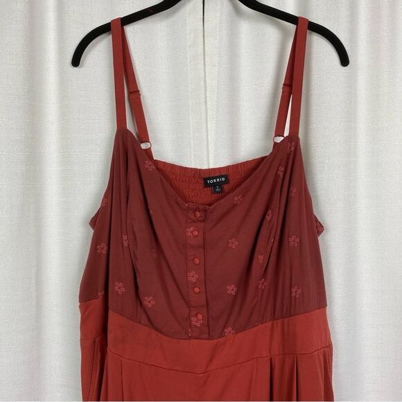 Torrid Rust Brown Romper Sz.2 - Picture 6 of 16